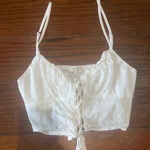 Pacsun white corset top, xs